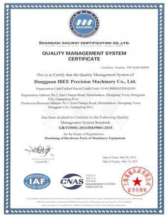 Certification